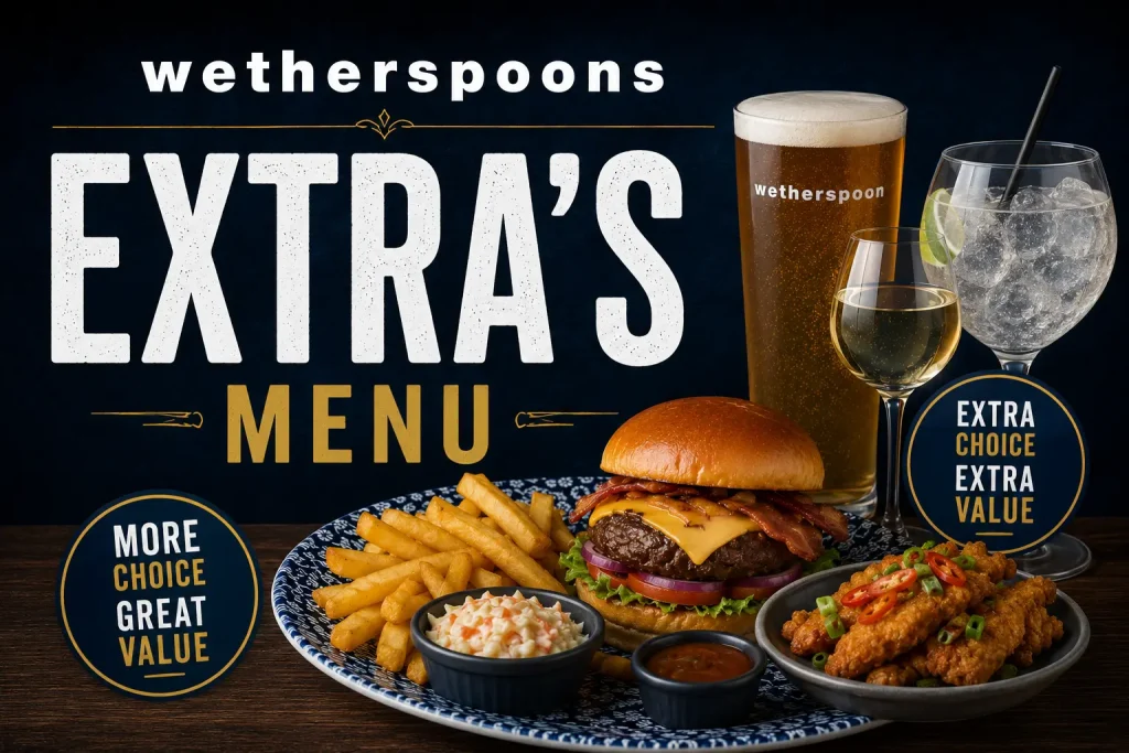 Wetherspoons Extra’s Menu